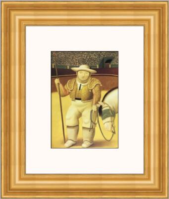 Fernando Botero Picador Custom Framed Print 