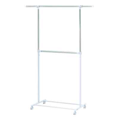 Mainstays Tier Adjustable Chrome Garment Rack with Silver Metal