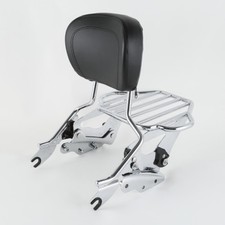 Sissy Bar Luggage Rack Backrest & Docking Kit...