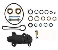 Billet Adjustable Fuel Pressure Regulator Housing Kit Black for 03-10 6.0L