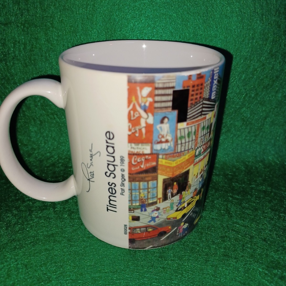 New York Times Square Vintage 1989 Pat Singer Mug. | eBay