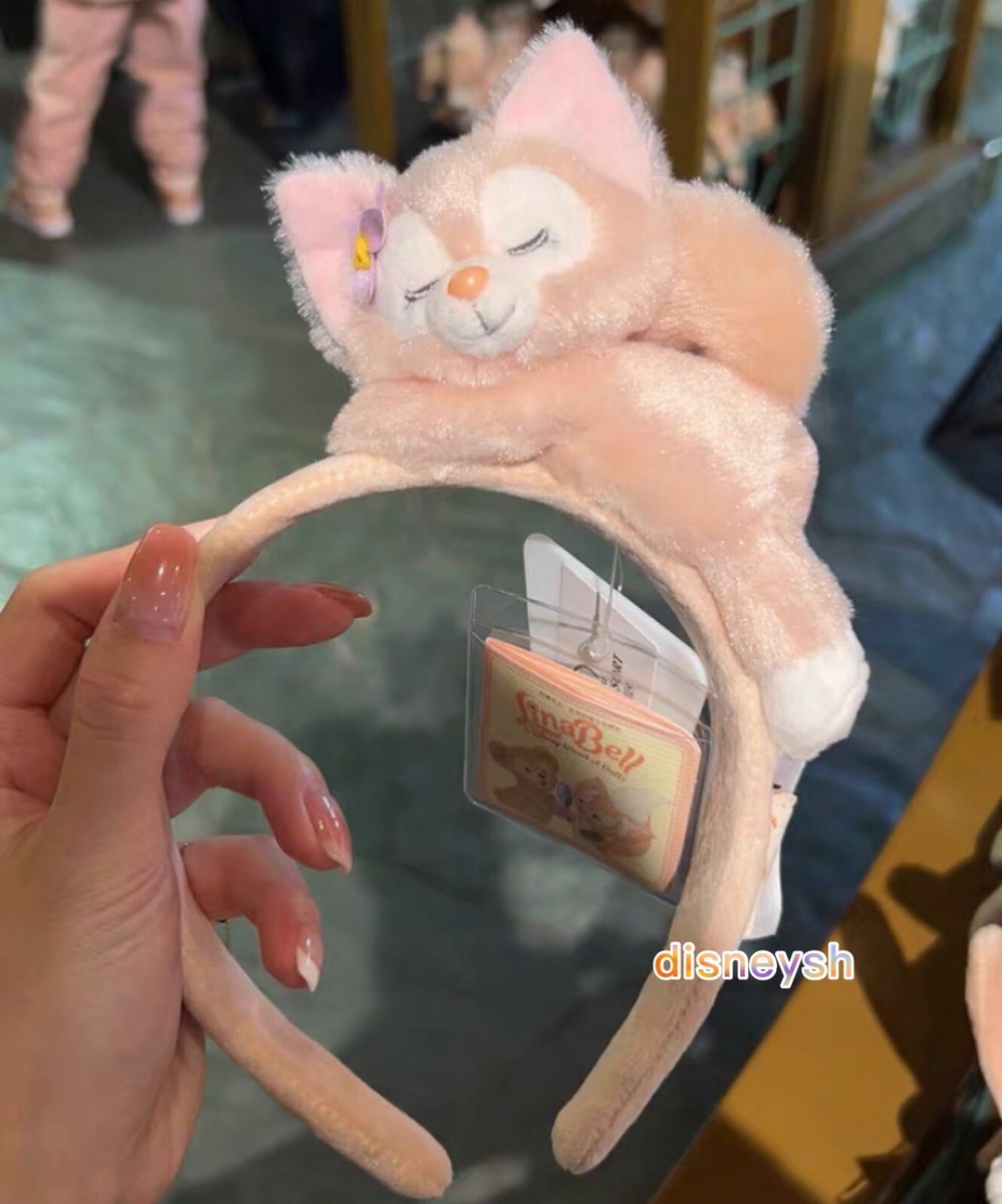 Shanghai Disney authentic￼ Pink Linabell sleeping ear 