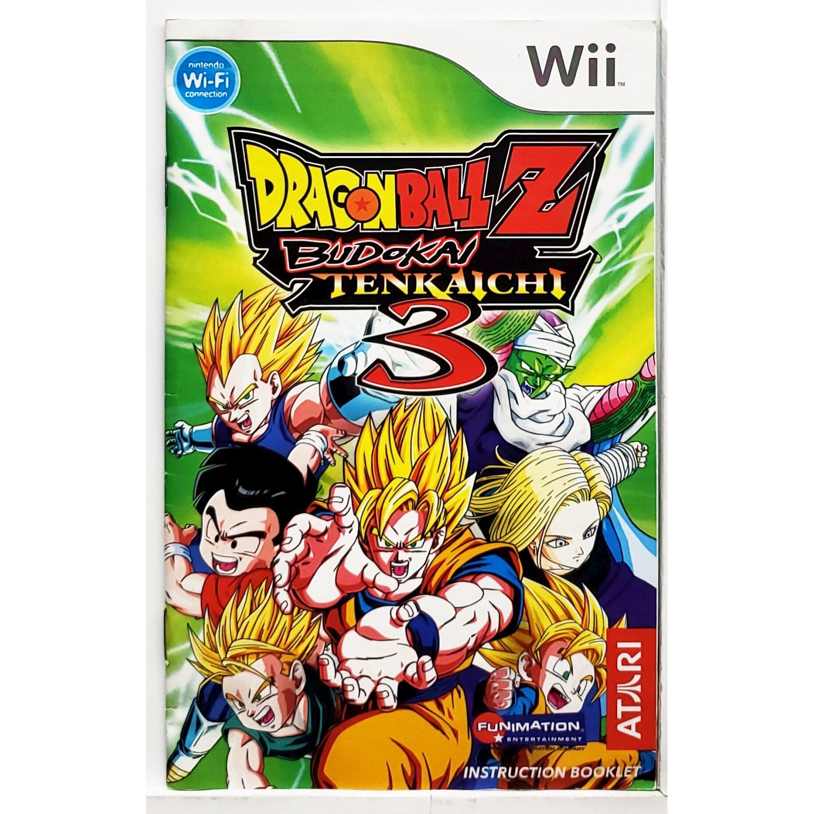 Dragon Ball Z Budokai Tenkaichi 3 Wii - CIB - US Version - Complete with  Manual 742725275584