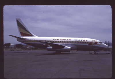 Orig 35mm airline slide Ethiopian Airlines 737-260 ET-AJB