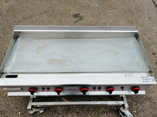 INFERNUS 5 Burner Griddle Natural Gas 120 cm commercial BRAND NEW # JS 113 - Picture 3 of 9