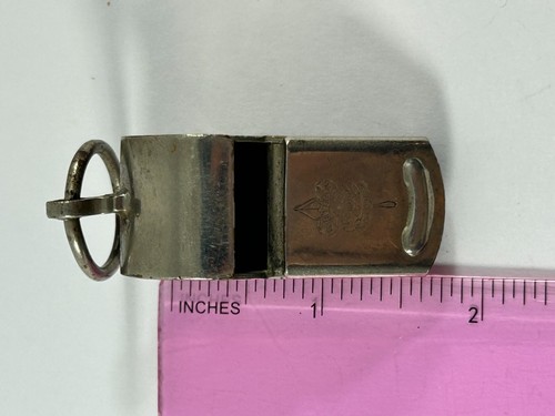 Vtg Boy Scouts of America BSA Whistle Be Prepared Silver Tone Metal Lifeguard - Picture 6 of 6