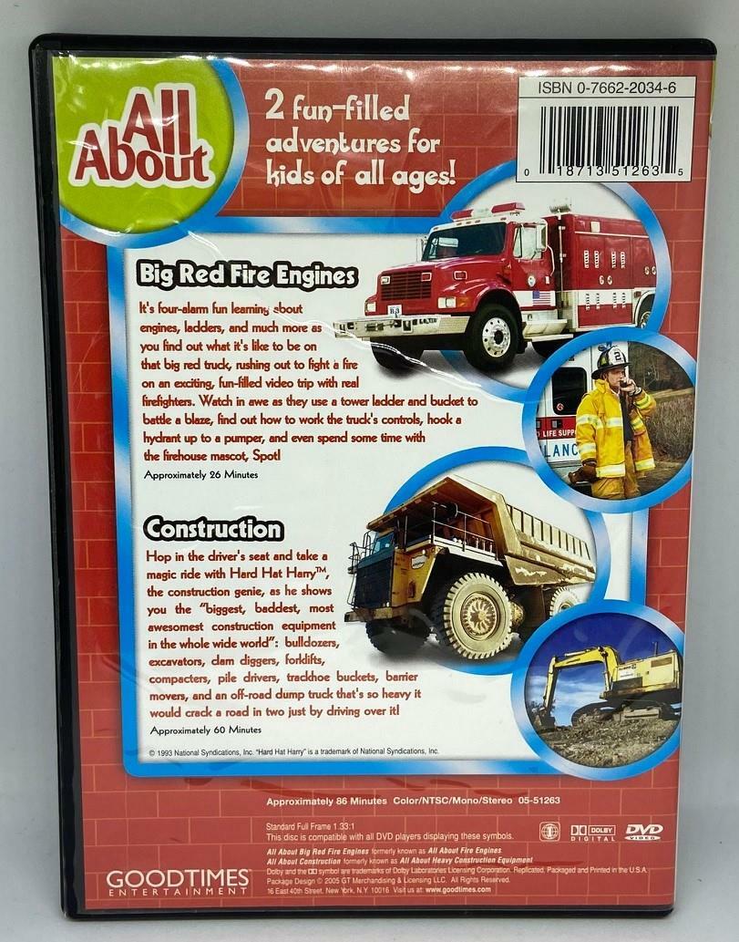 All About -Big Red Fire Engines (DVD, 2005) 18713512635| eBay