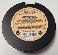 Sephora Matte Perfection Powder Foundation ~ 32 Neutral Fawn ~ Full Size, SEALED