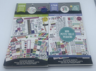 The Happy Planner 2Pc 1768pc Planner Basics 1500pc Brights Stickers