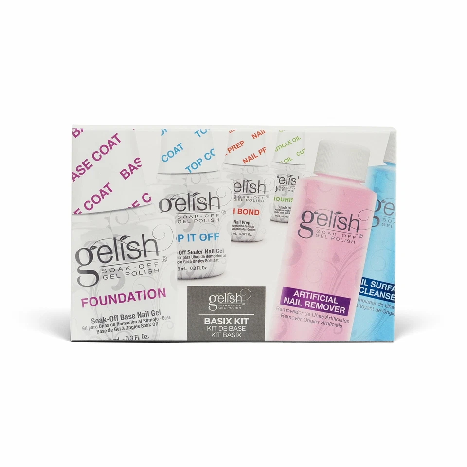 Gelish MINI Complete Basix Gel Nail Polish Prep Essentials Starter Kit Package - Image 2 of 2