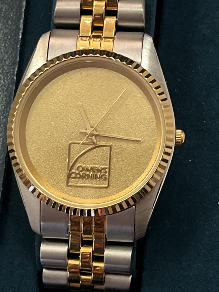 Jostens Montreux Quartz Owens Corning Mens Watch In Box