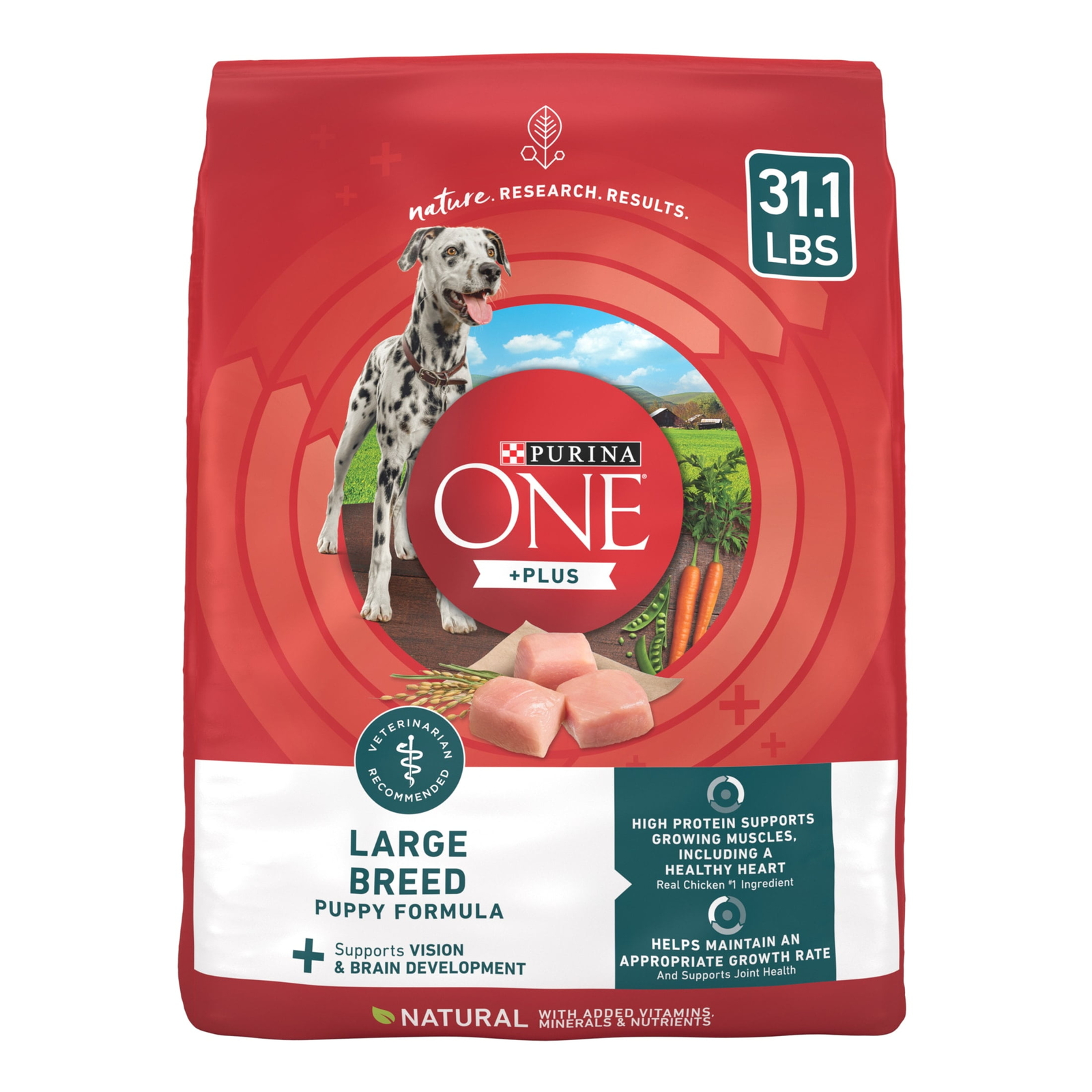 For Large Dogs High Protein Growth Support, Real Chicken, 31.1 Lb Bag