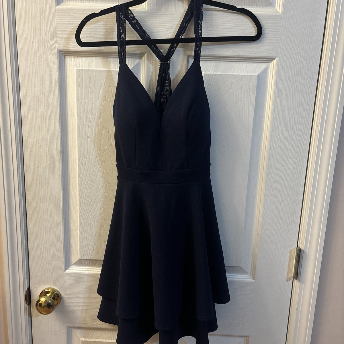 plunge fit and flare dress Mesh Plunge Fit and Flare Dress with Beaded Appliques