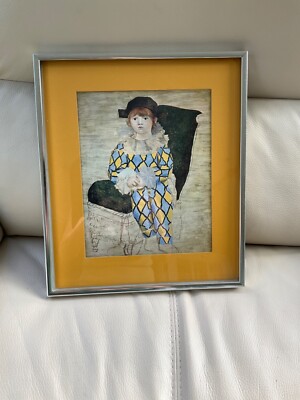Pablo Picasso ''Harlequin'' castom Framed Metal Framed Print
