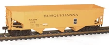 Accurail (7560) SUSQUEHANNA (Yellow)  3 Bay Hopper Car KIT #600  NIB 