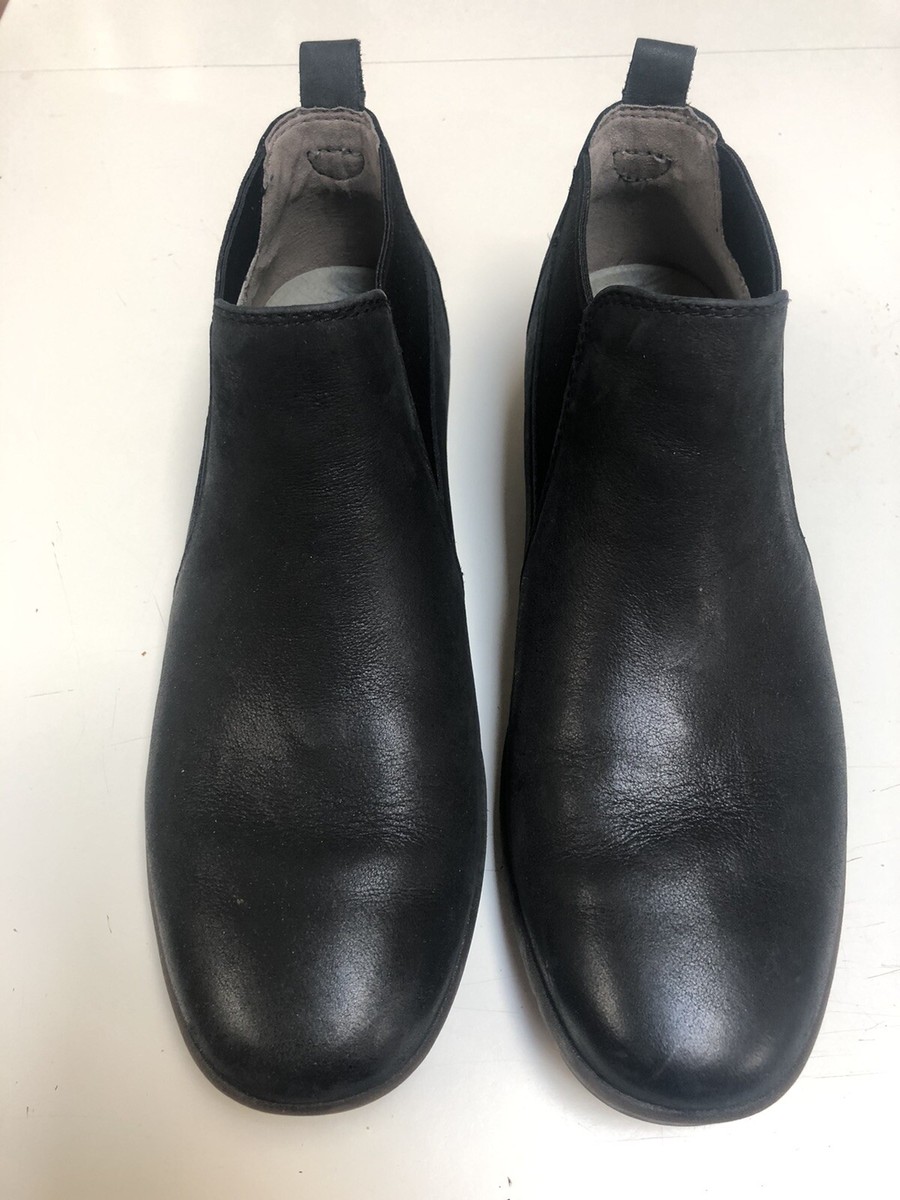 チコ 7717 Dansko Womens Louisa Burnished Calf Black Ankle Bootie Size