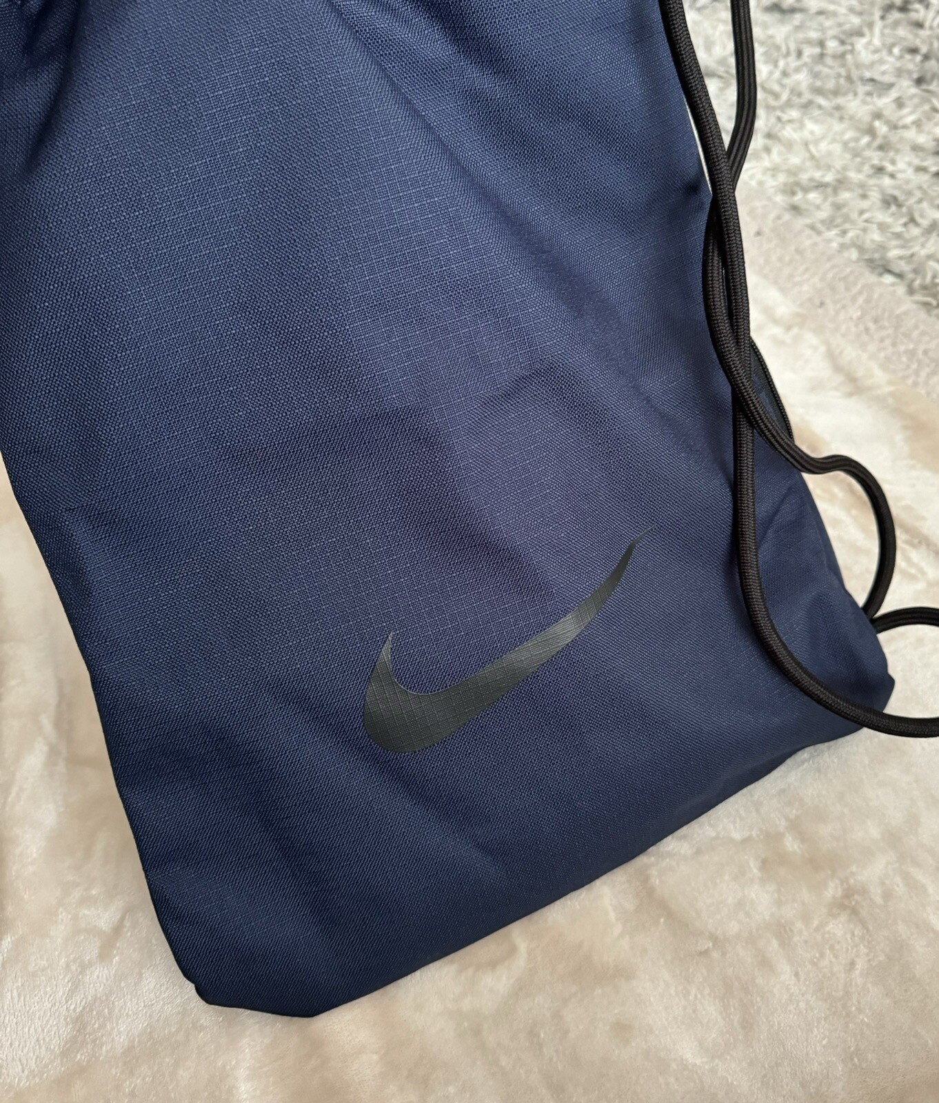 Nike Navy Canvas Drawstring Backpack - image 2