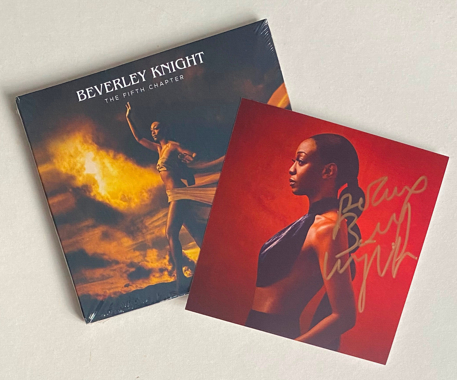 BEVERLEY KNIGHT * THE FIFTH CHAPTER * UK 11 TRK CD w/ EXCLUSIVE SIGNED ART CARD