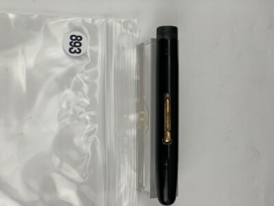 Waterman #513 Black Barrel, GFT lever, Made in England (e893)