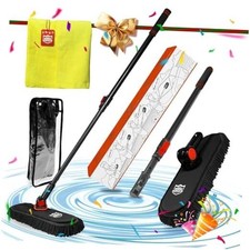 Car Wash Kit,Chenille Microfiber Car Cleaning Brush With Long Handle,Car Black