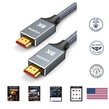 50ft 8K HDMI Cable - Fiber Optic 48Gbps for Stunning 4K 120Hz Gaming Experience