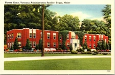 Nurses Home Veterans Administration Facility Togus Maine Vintage Postcard