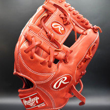 Guanto da baseball rosso Rawlings JAPAN HOH Heart of the Hide 11,5 RHT tutte le posizioni