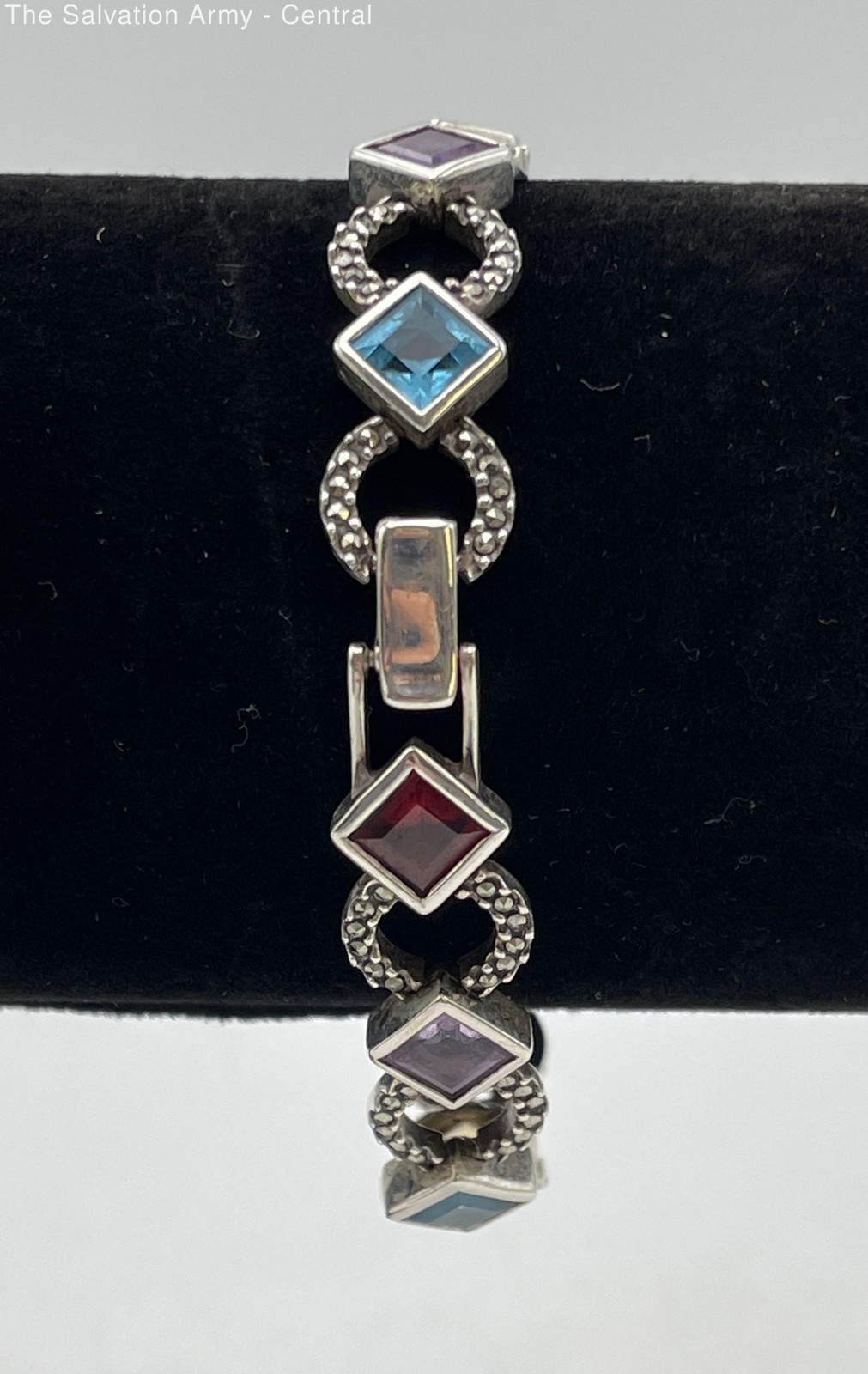 925 Sterling Silver Multiple Assorted Gemstones T… - image 2