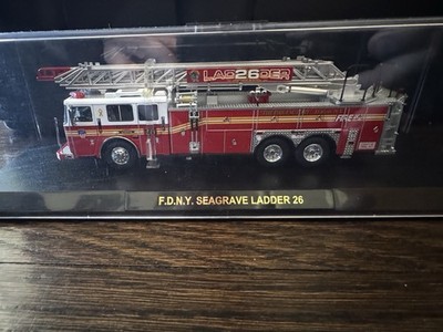 Code 3 FDNY Seagrave Rear Mount Ladder L26 Anniversary Special LE Vehicle 