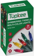 Christmas Random Shimmering Twinkle Multicolor Lights - 24 of 100 Lights Twinkle