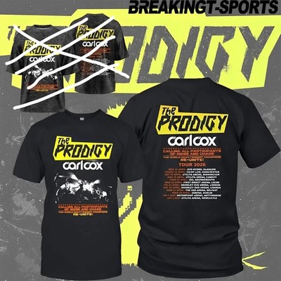 2 Sides The Prodigy Carl Cox tour 2026 Black Cotton Shirt H660