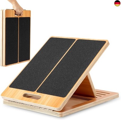 Tragbares Schrägbrett aus Holz von StrongTek für Dehnung und Rehabilitation   5 