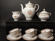 ANTICO SERVIZIO CAFFÈ PORCELLANA BIANCA FORMA ELISABETH BAVARIA SELTMANN WEIDEN