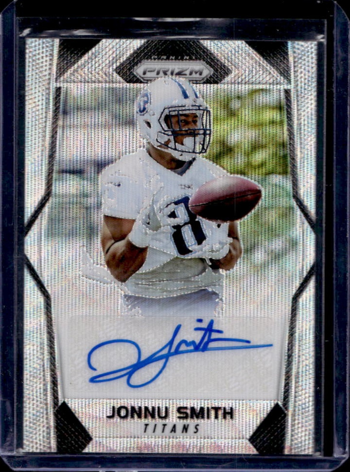 Jonnu Smith Panini Prizm Rookie Autographs #JS Blue Wave