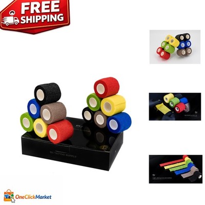 Durable 12-Piece Self-Adhesive Tattoo Grip Tape - Non-Slip & Comfortable
