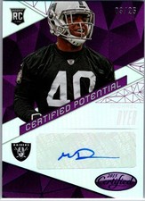 2015 Certified Potential Autographs Mirror Purple #CPMD Michael Dyer/25