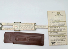Post Versalog 1461L Pocket Slide Rule 5 Inch With Case VTG USA