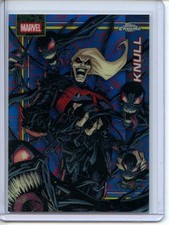 2026 Topps Chrome Marvel Comics #129 Knull Spider-Web Red/Blue Refractor /62