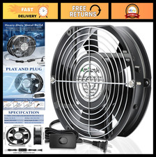 Powerful 172mm Axial Fan, 110V/120V, Dual Ball Bearing, High Airflow Cooling