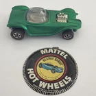 1968 Redline Hot Wheels Beatnik Bandit Green/White With Button Excellent Cond.