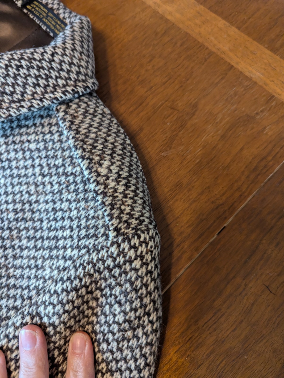 Yves Saint Laurent Vintage Belted Tweed Overcoat  thumbnail 13