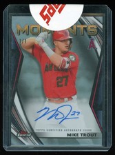 2021 Topps Finest Moments Mike Trout Auto one of one 1/1