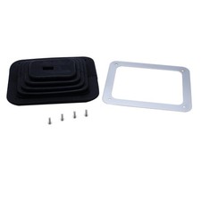Universal Rubber Shifter Boot Kit With Chrome Plate - Fits Gm350 Hurst Bm Au