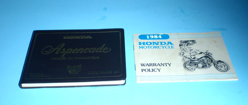 VTG 1984 Honda Motorcycle GL 1200A Goldwing Aspencade Owner’s Manuals