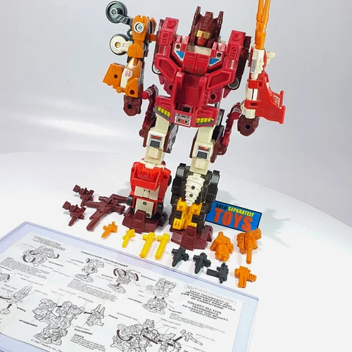 Transformers G1 COMPUTRON figure 100% COMPLETE 1987 Technobots combiner robot