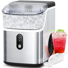 Nugget Ice Makers Countertop, Pebble Ice Maker Machine with 35lbs/24H