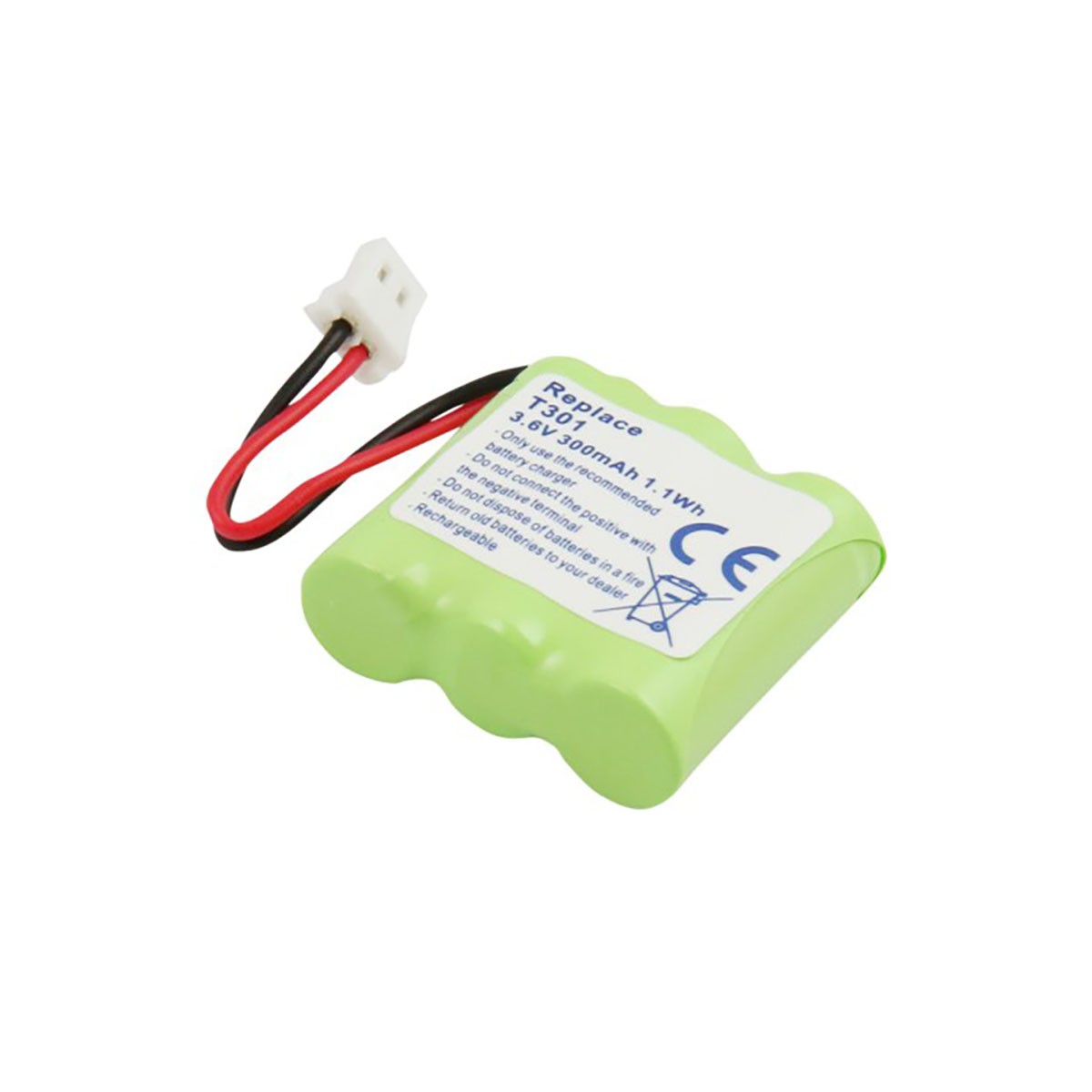 Batterie NiMH 300mAh pour Audioline CDL970 pile verte 3.6V