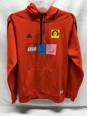 Adidas Men's Sportswear X Lego Tiro Orange Sweat Hoodie Size Medium HR4327