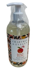 Crabtree & Evelyn Hand Wash Peach 16.9 oz Pump Bottle NEW