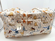 Vera Bradley A Cat's Life Large Traveler Duffel Bag NWT